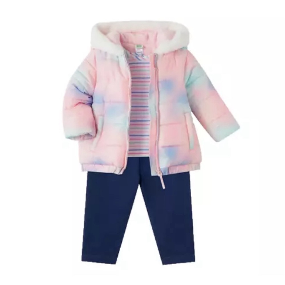 Kids Little me 3 piece outfit shirt pants jacket 4T - Picture 3 of 9